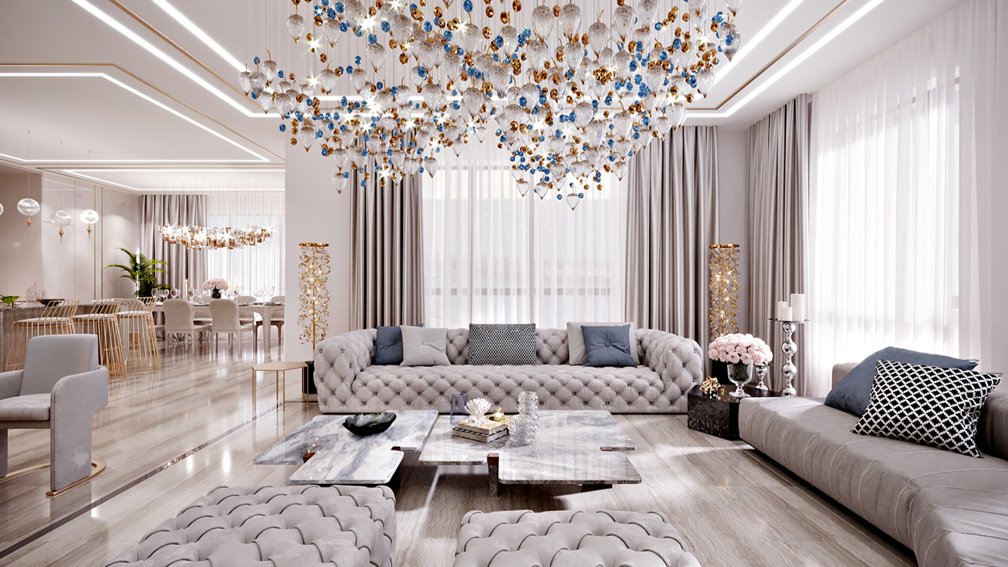 APARTMENT LIVING ROOM Interior Design Services in Dubai