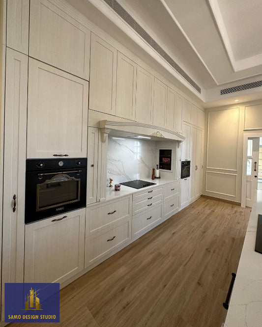 Wooden and Marble Kitchen Design I